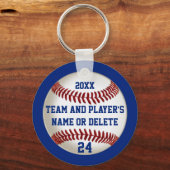 Cheap Baseball Keychains PERSONALIZED 3 Jouw tekst Sleutelhanger (Voorkant)
