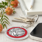 Cheap Basketball Gifts, Number, Years, Names Sleutelhanger (Voorkant Rechts)