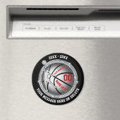 Cheap Basketball Souvenirs for Girls, Black, Red Magneet (Insitu (Vaatwasser))