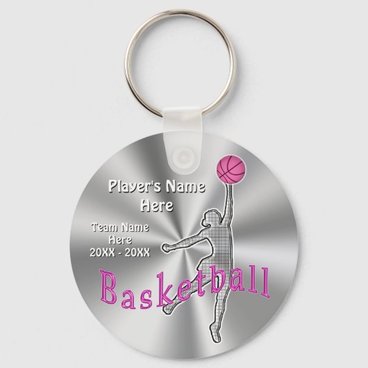 Cheap Basketball Team Gifts for Girls Sleutelhanger (Voorkant)