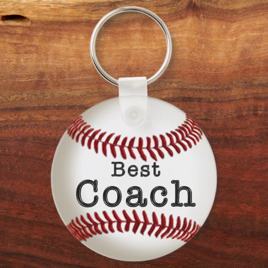 Cheap Beste coach Baseball Keychain (Voorkant)