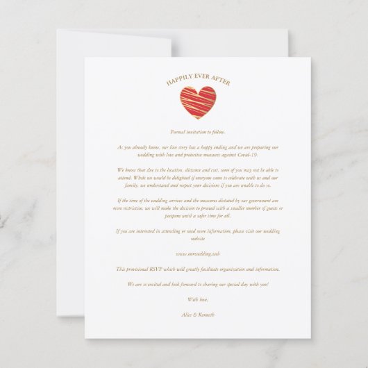 Cheap Better Together Red Golden Heart 2 Photos (Achterkant)