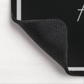 Cheap Black en Silver Monogram met Lijst Muismat (Hoek)