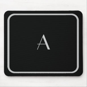 Cheap Black en Silver Monogram met Lijst Muismat