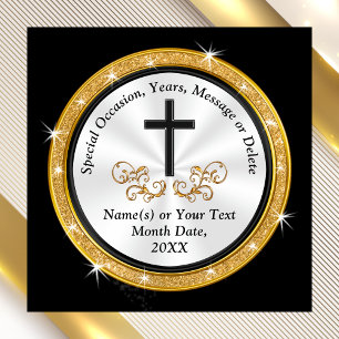 Cheap Black, White, Gold, Church Party Favors Magneet