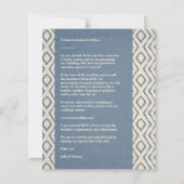 Cheap Blue Boho Textile Textile Romantic Photo (Achterkant)