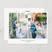 Cheap Bride & Groom 2 Foto's Collage Hand Lettert (Voorkant / Achterkant)