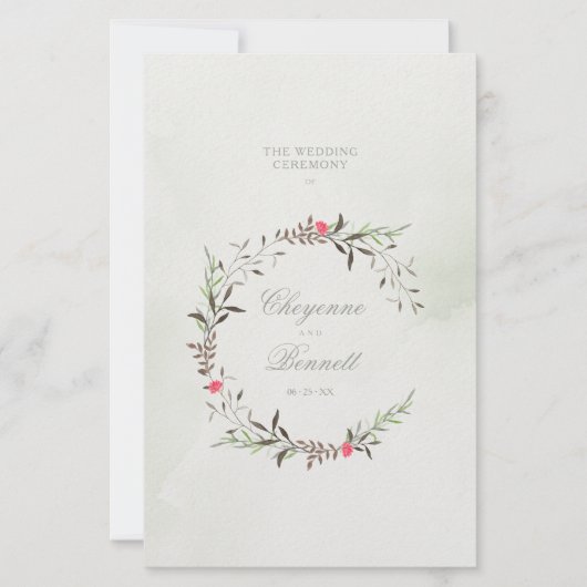 Cheap Budget Trendy Chic Wildbloemen Weddenschap (Voorkant)