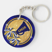 Cheap, Cheer Coach Gift Ideeën, ALLE Cheerleaders Sleutelhanger (Achterkant)