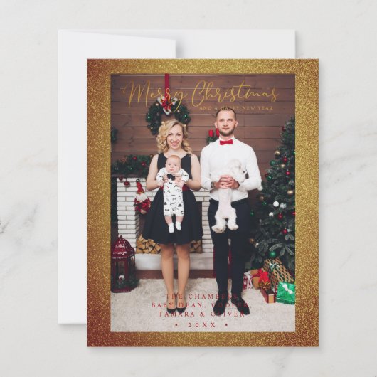 Cheap Christmas Glitter Fun Photo Family Script (Voorkant)