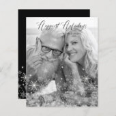 Cheap Christmas Snowflakes Happiest Holidays Photo (Voorkant / Achterkant)