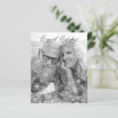 Cheap Christmas Snowflakes Happiest Holidays Photo (Staand voorkant)