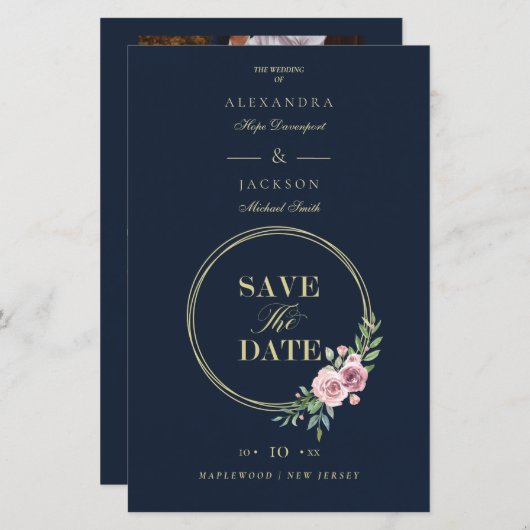 Cheap Covid Details Romantic Pink Floral Wreater (Voorkant / Achterkant)