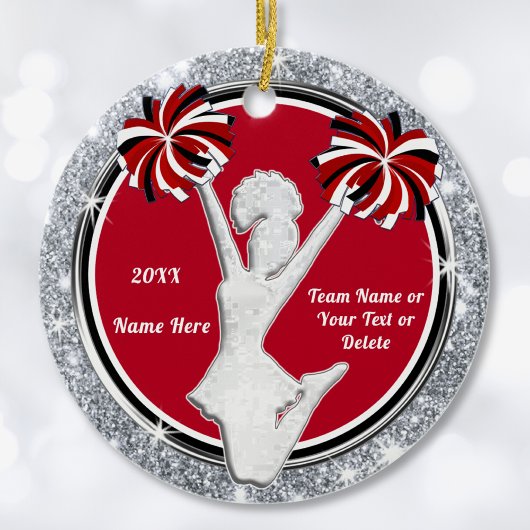 Cheap Cpure Ornamenten Red, White, Black, Silver