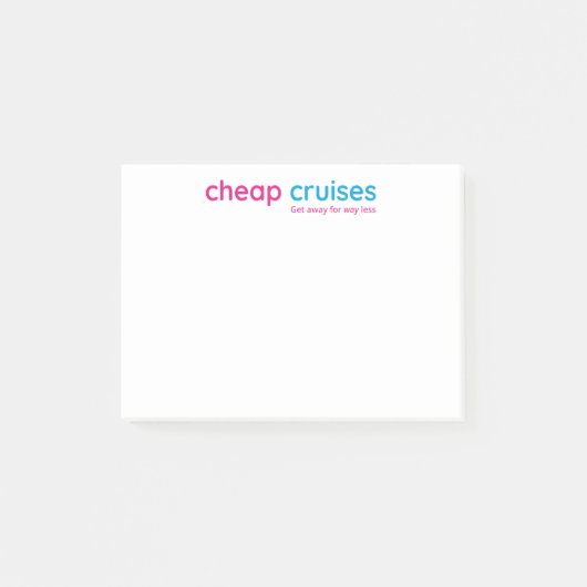 Cheap Cruise Post-it® Notes (Voorkant)