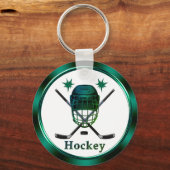 Cheap Custom, Einde jaar cadeaus voor Hockey Playe Sleutelhanger (Achterkant)
