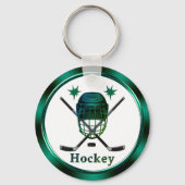 Cheap Custom, Einde jaar cadeaus voor Hockey Playe Sleutelhanger (Achterkant)