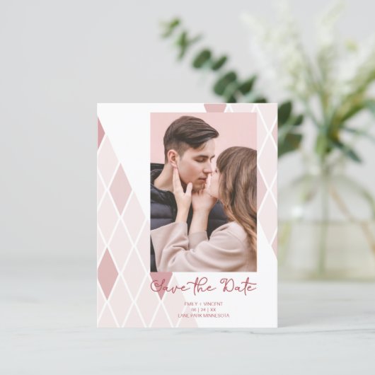 Cheap Elegant Abstract Foto Sophisticated Wedding (Staand voorkant)