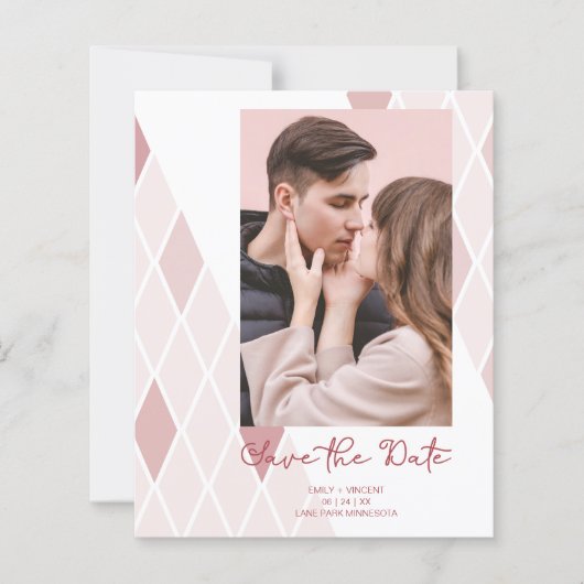 Cheap Elegant Abstract Foto Sophisticated Wedding (Voorkant)