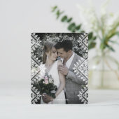 Cheap Elegant Photo Lace Effect Whimsical Script (Staand voorkant)