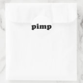 Cheap en generiek PIMP T shirt Ronde Sticker (Tas)
