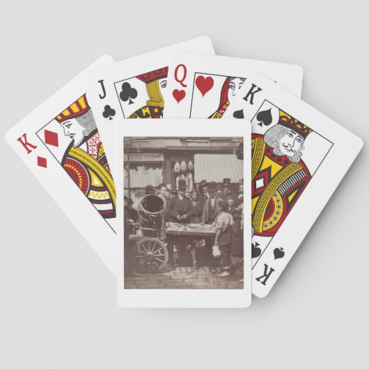 Cheap Fish of St. Giles uit 'Street Life in Lond' Speelkaarten (Achterkant)