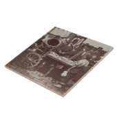 Cheap Fish of St. Giles uit 'Street Life in Lond' Tegeltje (Zijkant)