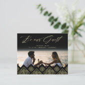 Cheap Flourish Lace Gold Ornament Photo Wedding  (Staand voorkant)