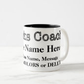 Cheap Gifts for Coaches, PERSONALISEERD, Coach Mok (Voorkant rechts)