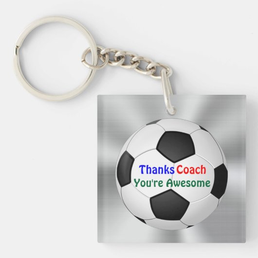 Cheap Gifts voor Voetbal coaches, Voetbal Sleutelh Sleutelhanger (voorkant)