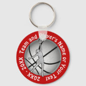 Cheap Girls Basketball Gifts, Jouw tekst en kleure Sleutelhanger (Voorkant)