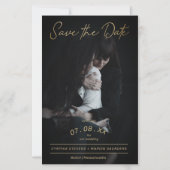 Cheap Gold Script Foto Couple Lesbian Gay Wedding (Voorkant)