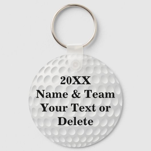Cheap Golf Party Favors PERSONALIZED Sleutelhanger (Voorkant)