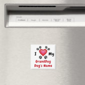 Cheap I Love My GrandDog Magnet, Personalized Magneet (Insitu (Vaatwasser))