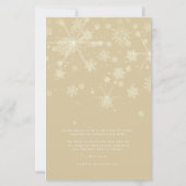 Cheap Just Married First Christmas Gold Snowflakes (Achterkant)