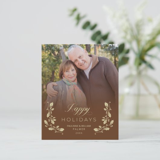 Cheap Kerstbruin whimsical-foto (Staand voorkant)