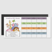 CHEAP KINDER SCHEMA/TIMETABLE Reward Chart MAGNET (Voorkant / Achterkant)
