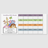 CHEAP KINDER SCHEMA/TIMETABLE Reward Chart MAGNET (Voorkant)