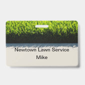 Cheap Lawn Care Service Name Badges (Achterkant)