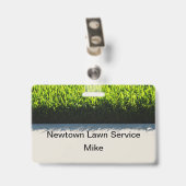 Cheap Lawn Care Service Name Badges (Achterkant met clip)