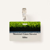 Cheap Lawn Care Service Name Badges (Achterkant met clip)