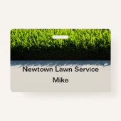Cheap Lawn Care Service Name Badges (Achterkant)