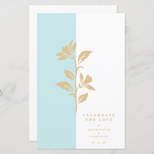 Cheap Modern Bicolor Gold Effect Fancy Flower (Voorkant / Achterkant)