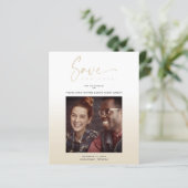 Cheap Modern Gradient Minimalist Photo Couple (Staand voorkant)