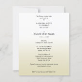 Cheap Modern Gradient Minimalist Photo Funeral (Achterkant)