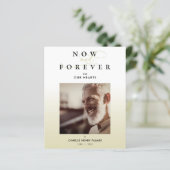 Cheap Modern Gradient Minimalist Photo Funeral (Staand voorkant)