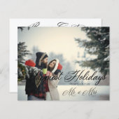 Cheap Modern Mr & Mrs Happiest Feestdagen Kerstmis (Voorkant / Achterkant)