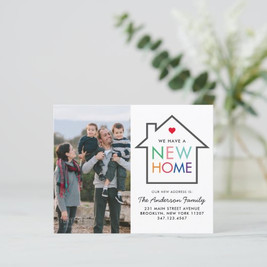 Cheap New Home Change of Address Photo Moving Kaar (Staand voorkant)