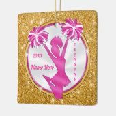 Cheap Personalized Cheerlead Gifts for Team Keramisch Ornament (Links)