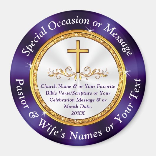 Cheap Personalized, Church Gift Ideas, Church Chur Magneet (Voorkant)